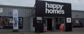 Uppfräschade Happy Homes Butiken i Sandviken.