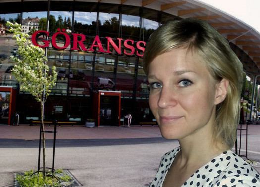 Hanna Andersson framför Göransson Arena