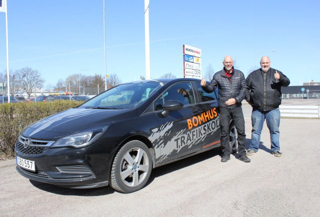 Pär Ramberg och Pär Dahlstedt på Bomhus Trafikskola är redo att utbilda varumärkestrafikanter.