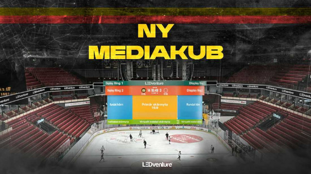 Brynäs IF satsar på arenaupplevelsen – ny LED- och mediakub inför säsongspremiären.