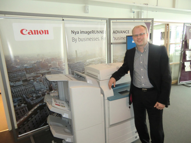 Åke Blohm på Canon Business Center i Gävle