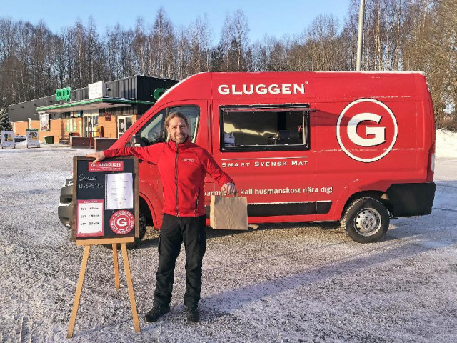 Fasta turer för Gluggens Foodtruck i Gävleregionen.