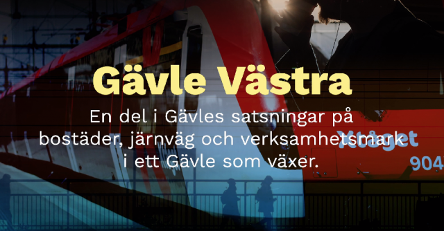 Gävle Västra – ny tågstation vid Gävle sjukhus.