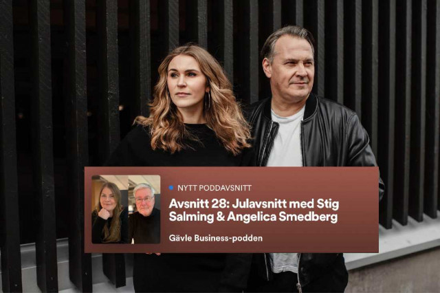 Gävle Business-poddens julavsnitt med Stig Salming & Angelica Smedberg.
