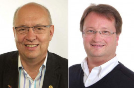 Ulf Berg och Lars Beckman, båda riksdagsledamöter (M)