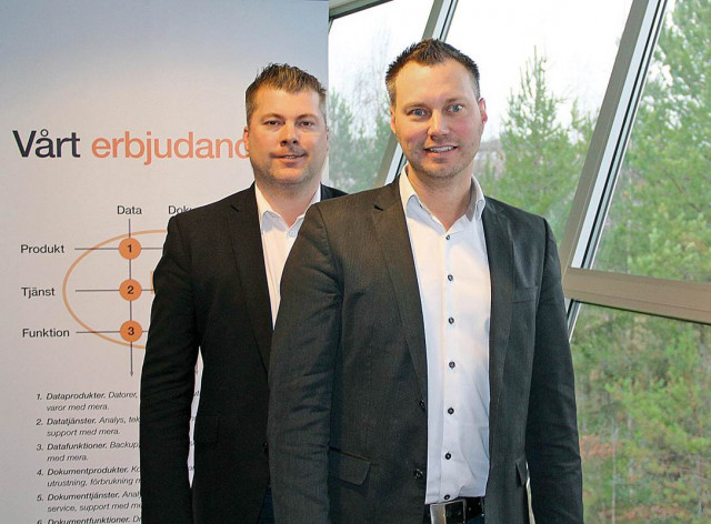 Niclas Wahlgren och Per Åkerlind förstärker Koneo i Gävle.
