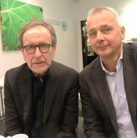 Två som gillar Gefle IF, Leif Lindstrand, avgående ordförande och den nya, Thomas Andersson
