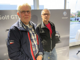 Lars Englund och Kjell Lundberg kom för att få möta Johan Kristoffersson