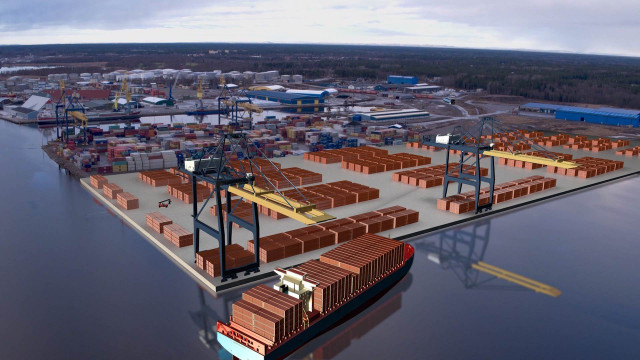 Fotomontage Nya Containerterminalen
