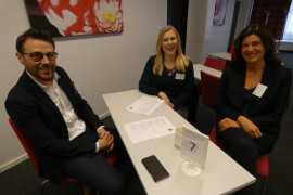 Jonas Dahlström och Jessica Åhs, Kontorscenter, med Chalene Kullberg, Engeltofta
