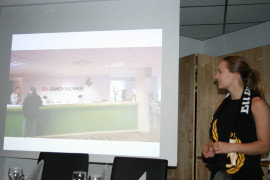 UF-alumnen Emma Tapper presenterar vad dagen har innehålligt när hon har följt Stefan Lundqvist, Sandviken hus
