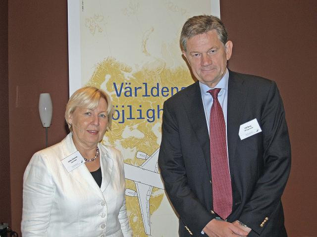 Exportrådets Anita Jonsson och vd, Ulf Berg.