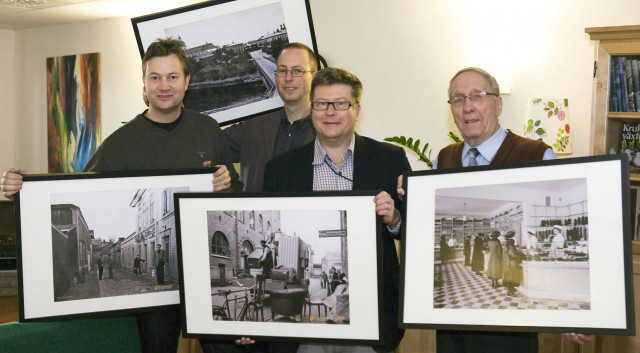 Hela glada sponsor gänget tillsammans med Rune Hjelm (Foto: Lars Åbom)