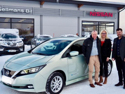Sellmans Bil i Hudiksvall levererar Sverige’s första nya Nissan LEAF