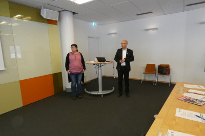 Maria Larsson, Inköp Gävleborg, och Mikael Hallqvist, inköpschef på Gävle kommun