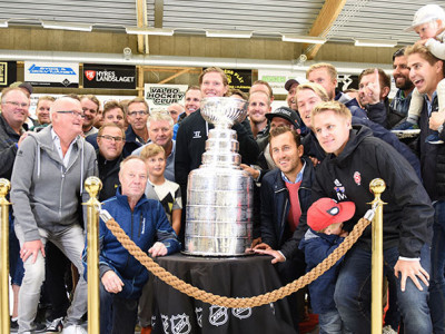 Stanley Cup-pokalen hemma i Gävle