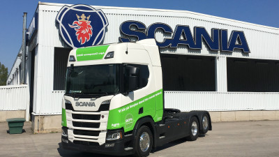 Bilmetro Lastbilar - först ut att leverera en Scania med nya 13-liters etanolmotorn