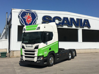 Bilmetro Lastbilar - först ut att leverera en Scania med nya 13-liters etanolmotorn