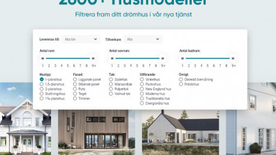 BYGG.se lanserar ett smartare sätt att hitta rätt hus bland Sveriges alla hustillverkare