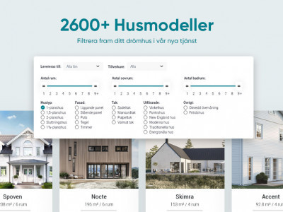 BYGG.se lanserar ett smartare sätt att hitta rätt hus bland Sveriges alla hustillverkare
