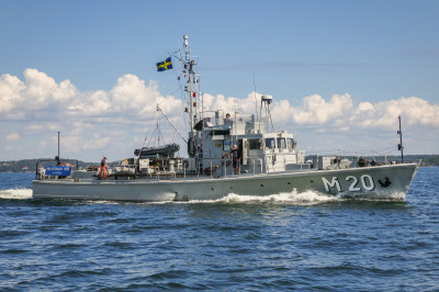 Bild 1: M 20 till sjöss i juni 2021