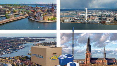 Billig flyttstädning i Stockholm, Göteborg och Malmö