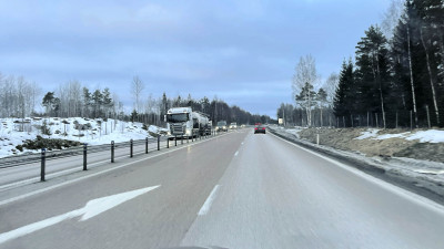 Sämsta sträckan på E4 genom Sverige är norr om Gävle