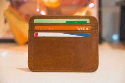 Plånbok med kreditkort